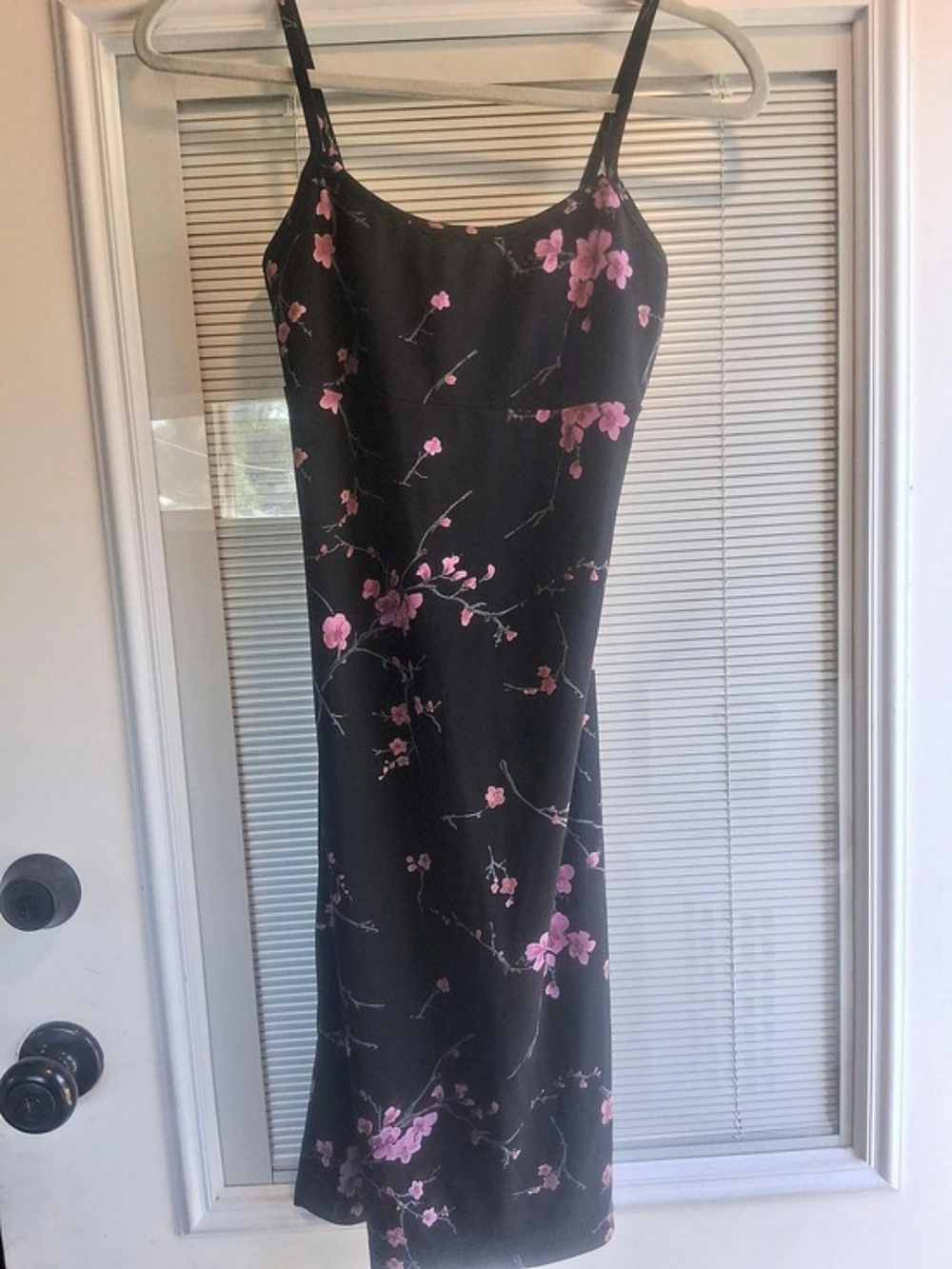 Floral Maxi Dress in Black & Pink Like New